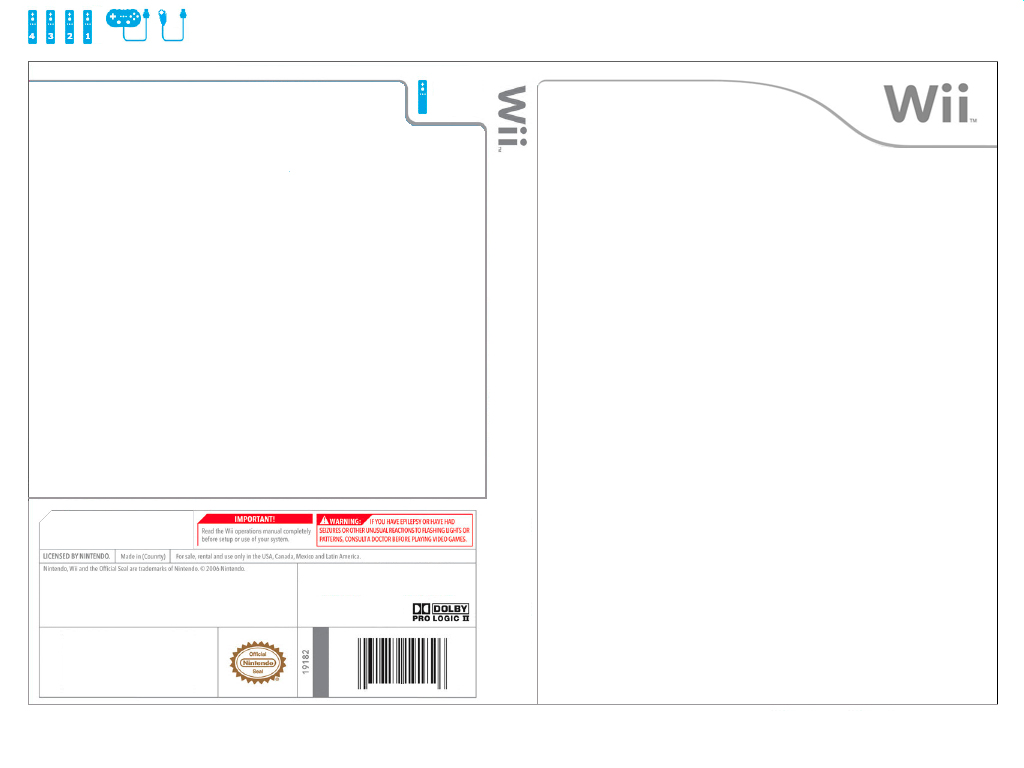 Wii Game Box Template