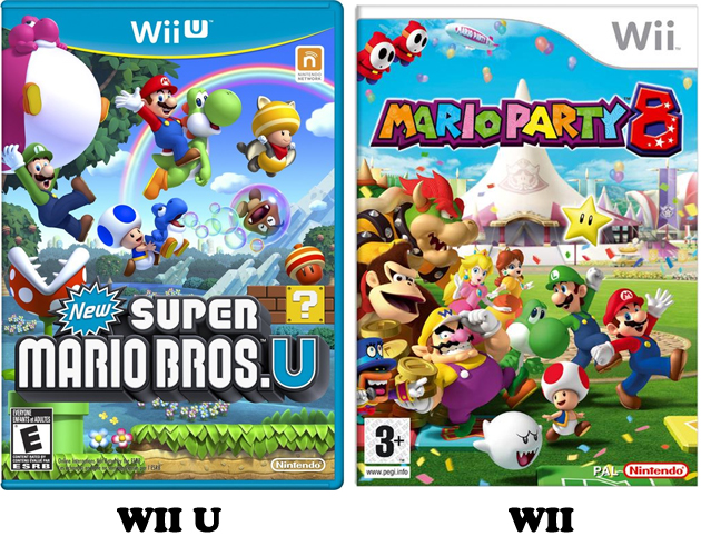 Difference between Wii U and Wii game boxes