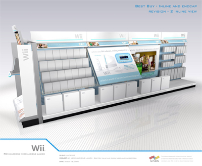 Best Buy Wii shelves